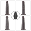 Двухслойный перезаряжаемый ротатор на присоске Platinum Silicone, 20,5 см, Ø 4,8 см