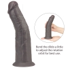 Двухслойный перезаряжаемый ротатор на присоске Platinum Silicone, 20,5 см, Ø 4,8 см
