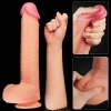 Фаллоимитатор Dual Layer Platinum Silicone Cock, 30,5 см, Ø 5,3 см