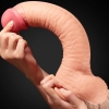 Фаллоимитатор Dual Layer Platinum Silicone Cock, 30,5 см, Ø 5,3 см