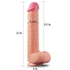 Фаллоимитатор Dual Layer Platinum Silicone Cock, 30,5 см, Ø 5,3 см