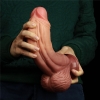 Фаллоимитатор Dual Layer Platinum Silicone Cock, 24,5 см, Ø 6-7 см