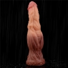 Фаллоимитатор с градиентом и ярким рельефом Platinum Silicone Cock 24,5 см, Ø 6,3 см
