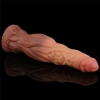 Фаллоимитатор с градиентом и ярким рельефом Platinum Silicone Cock 24,5 см, Ø 6,3 см