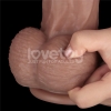 Гибкий фаллоимитатор с хребтом Silicone Cock XXL 37,5 см, Ø 6 см