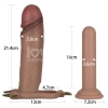 Силиконовый фаллопротез на ремнях Ingen Enhanced Set, телесный, 21,4 см, Ø 5,8 см