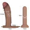 Силиконовый фаллопротез на ремнях Ingen Enhanced Set, телесный, 23,6 см, Ø 6,7 см
