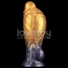 Надувной фаллоимитатор для фистинга со съемной грушей Dual Density Silicone Inflatable Dildo, 21 см, Ø 5 см