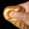 Надувной фаллоимитатор для фистинга со съемной грушей Dual Density Silicone Inflatable Dildo, 21 см, Ø 5 см