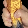 Надувной фаллоимитатор для фистинга со съемной грушей Dual Density Silicone Inflatable Dildo, 21 см, Ø 5 см