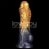 Надувной фаллоимитатор для фистинга со съемной грушей Dual Density Silicone Inflatable Dildo, 21 см, Ø 5 см
