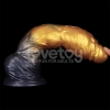 Надувной фаллоимитатор для фистинга со съемной грушей Dual Density Silicone Inflatable Dildo, 25 см, Ø 5,6 см