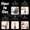 Надувной фаллоимитатор для фистинга со съемной грушей Dual Density Silicone Inflatable Dildo, 25 см, Ø 5,6 см