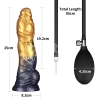Надувной фаллоимитатор для фистинга со съемной грушей Dual Density Silicone Inflatable Dildo, 25 см, Ø 5,6 см