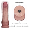 Перезаряжаемый вибратор Sliding Skin Pro II, телесный, 20 см, Ø 4,5 см