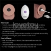 Перезаряжаемый вибратор Sliding Skin Pro II, телесный, 20 см, Ø 4,5 см