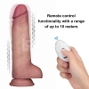 Перезаряжаемый вибратор Sliding Skin Pro II, телесный, 21,5 см, Ø 4,5 см