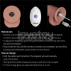 Перезаряжаемый вибратор Sliding Skin Pro II, телесный, 21,5 см, Ø 4,5 см