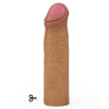 Насадка на пенис Revolutionary Silicone Nature Extender мулат плюс 6 см, 17,8 см, Ø 4,5 см
