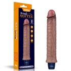 Реалистичный перезаряжаемый вибратор  Real Softee 24,5 см, Ø 4 см