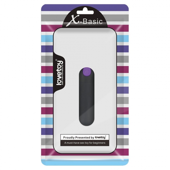 Перезаряжаемая вибропуля с 10 режимами вибрации X-Basic Rechargeable Bullet