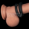 Регулируемое двойное кольцо из мягкого силикона Pinnacle Pro Anyfit Plus Stretcher, черное