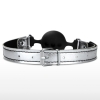 Черный кляп с зажимами для сосков Breathable Ball Gag