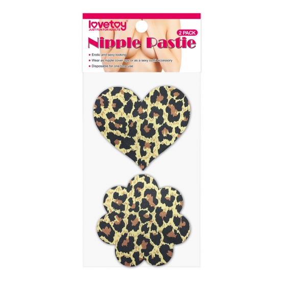 Набор леопардовых пэстисов для груди Leopard Sexy Nipple Pasties