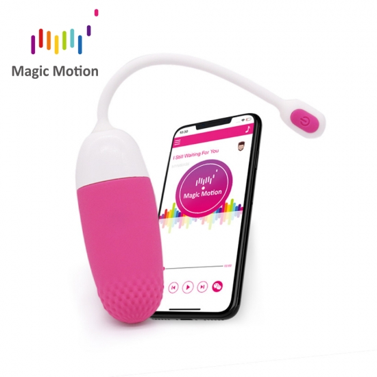Виброяйцо Magic Motion «Magic Vini» с управлением через смартфон, розовое, 9,5 см, Ø 3,7 см