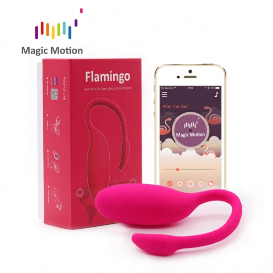 Вибростимулятор Magic Motion «Flamingo» с управлением через смартфон, 7,5 см, Ø 3 см