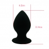 Анальная пробка «XL Anal Plug», черная, 11,4 см, Ø 6,2 см