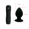 Анальная вибропробка «XL Anal Plug», черная, 11,4 см, Ø 6,2 см
