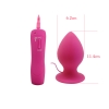 Анальная вибропробка «XL Anal Plug», розовая, 11,4 см, Ø 6,2 см