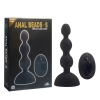 Перезаряжаемая виброёлочка с пультом управления «Anal Beads-s», черная, Ø 2 - 3 см