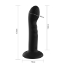 Перезаряжаемый вибратор с пульсацией "Duo-pulse rippled vibrator", черный, 17,2 см, Ø 4 см