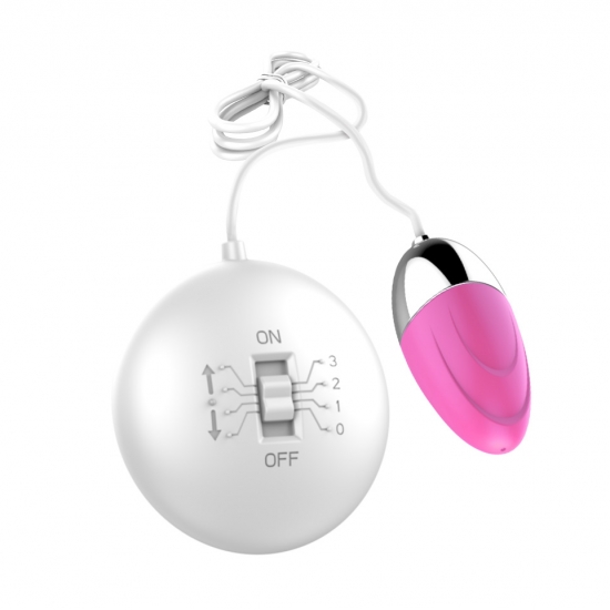 Виброяйцо с выносным пультом «Vibration Egg», розовое