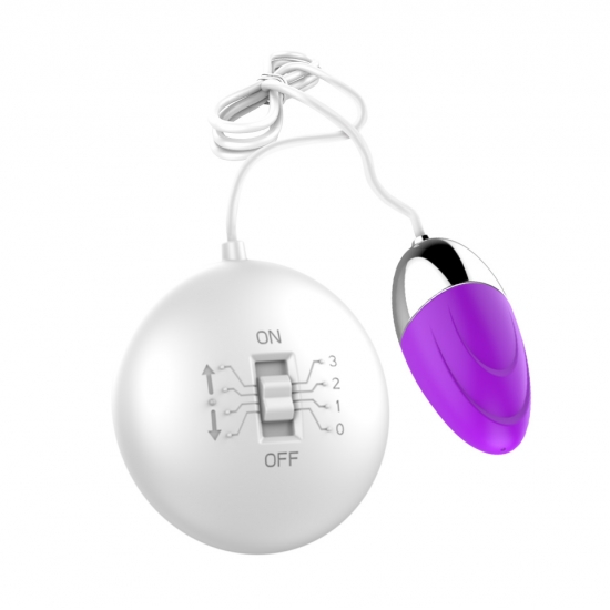 Виброяйцо с выносным пультом «Vibration Egg», фиолетовое