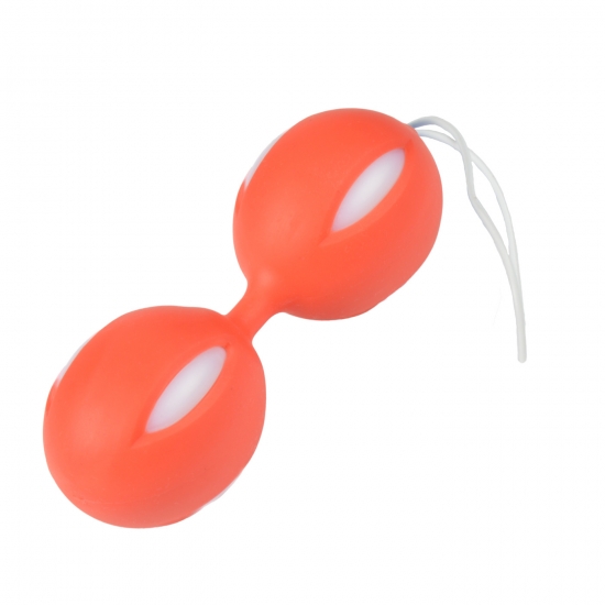 Вагинальные шарики красные, 10 см, Ø 3,7 см