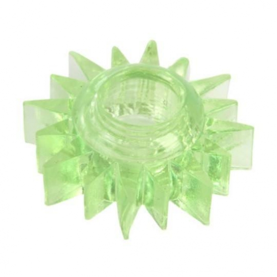 Эластичное зеленое кольцо для эрекции Toyfa