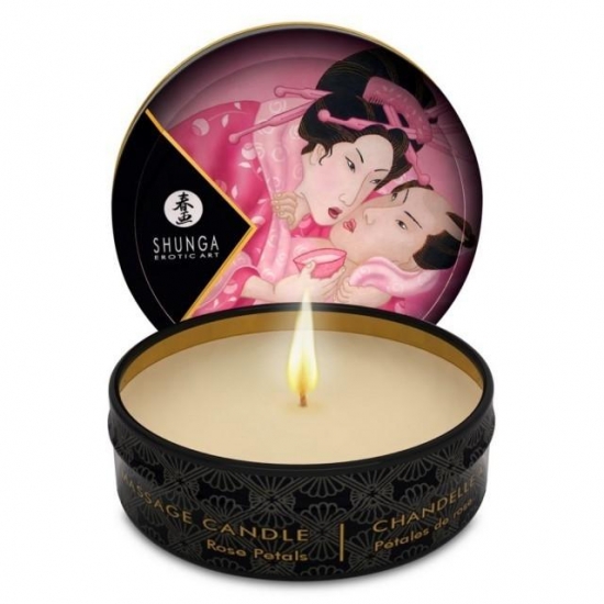 Массажная аромасвеча Shunga Роза, 30 мл