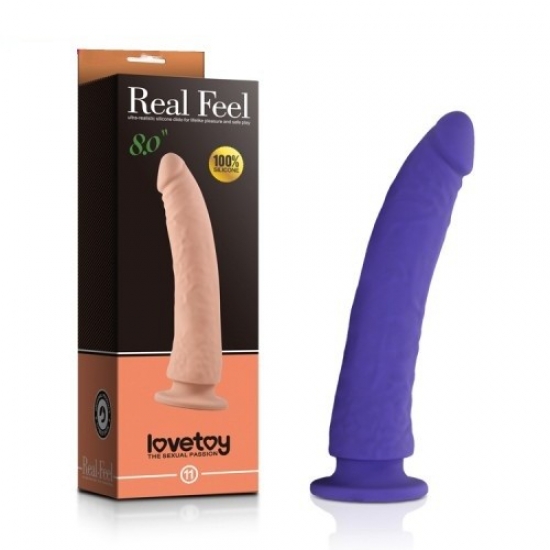 Фиолетовый фаллоимитатор Real Feel 20,3 см, Ø 4 см
