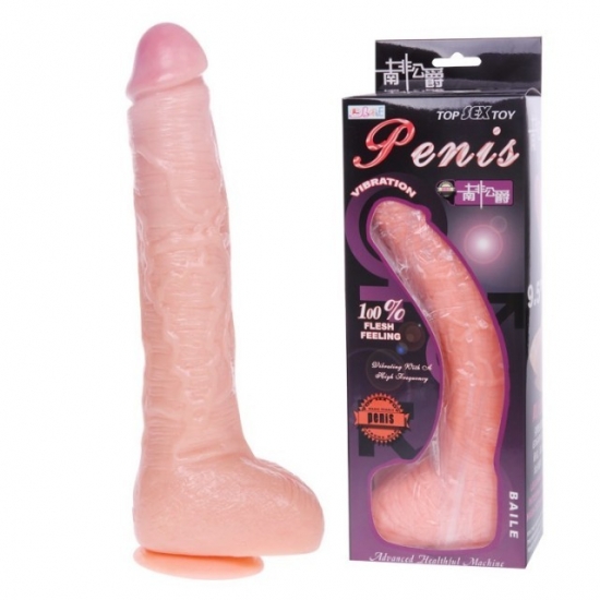 Фаллоимитатор на мощной присоске 27 см, Ø 4,2 см