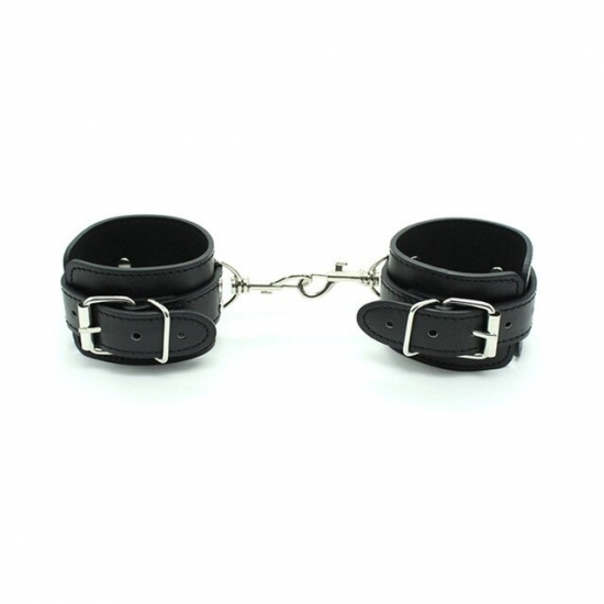Классические черные БДСМ наручники