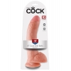 Фаллоимитатор с присоской King Cock 9 in Cock with Balls Flesh