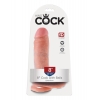 Фаллоимитатор с присоской King Cock 8 in Cock with Balls Flesh