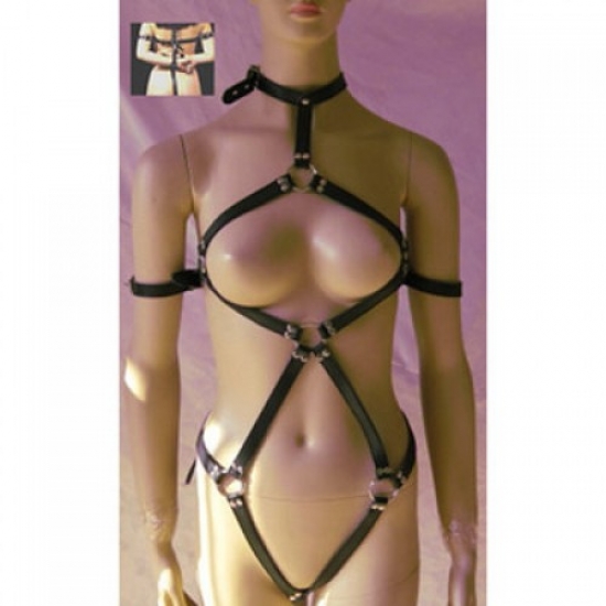 Женская сбруя-боди с фиксацией для рук
