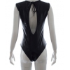Сексуальное черное боди с открытой грудью S-M
