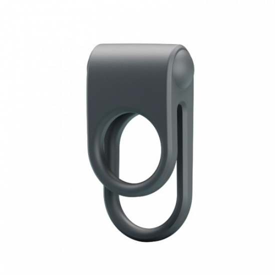 Эрекционное вибро-кольцо с петлёй на мошонку Julie