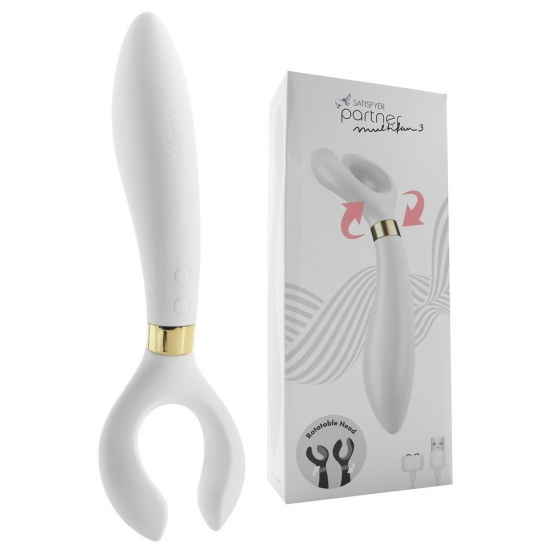 Многофункциональный вибратор Satisfyer Partner Multifun 3 White