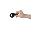 Двойное эрекционное кольцо Ultra Soft Platinum-Cure Silicone Cockring черное